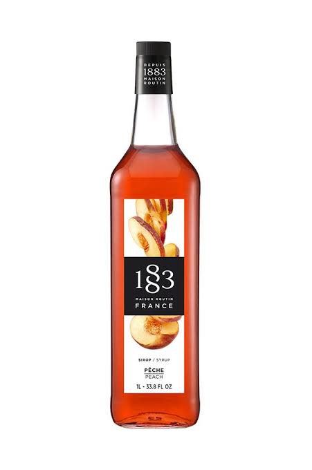 1883 peach syrup 1L