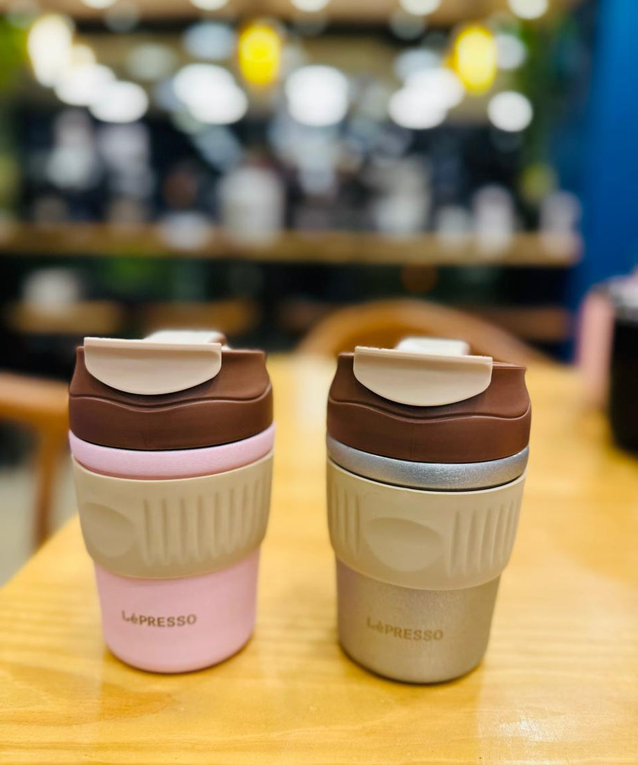 Lepresso Pink Tumbler mug