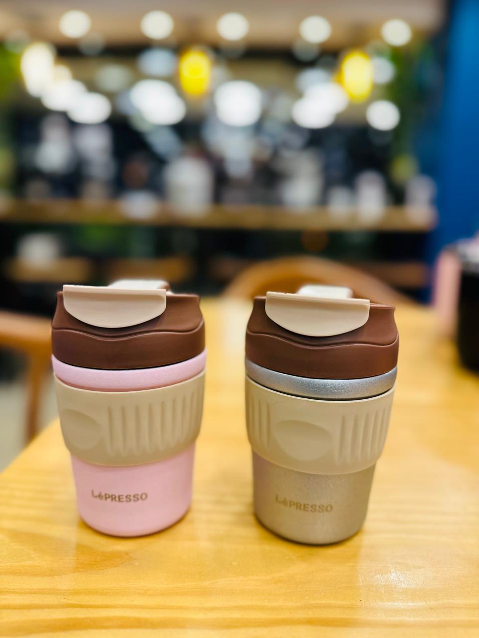 Lepresso Pink Tumbler mug