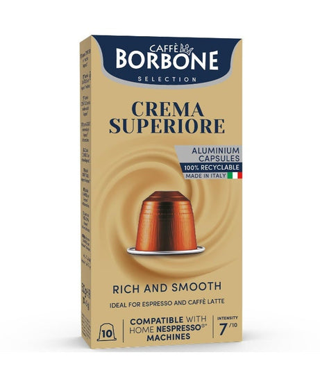 Coffee capsules, Espresso, Crema Superiore, from Caffè Borbone
