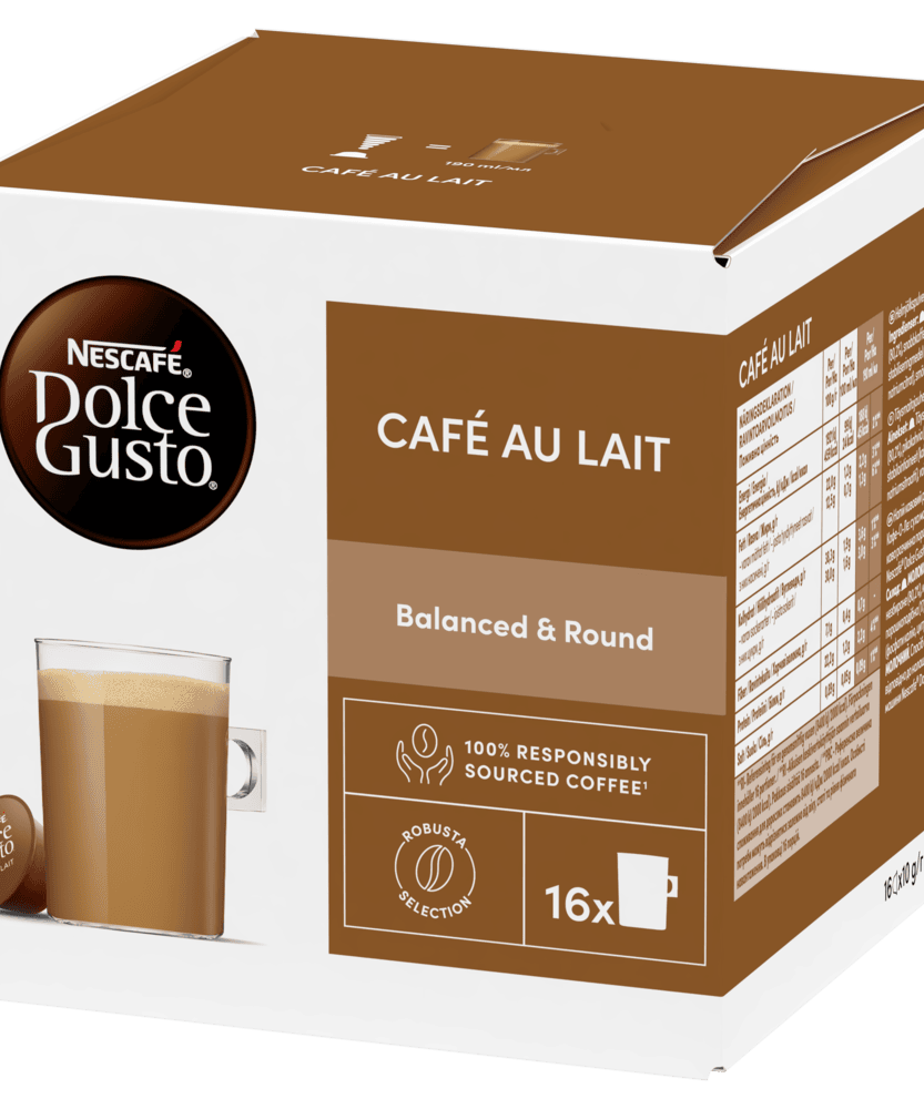 Nescafe dolce gusto cafe au lait 16 caps