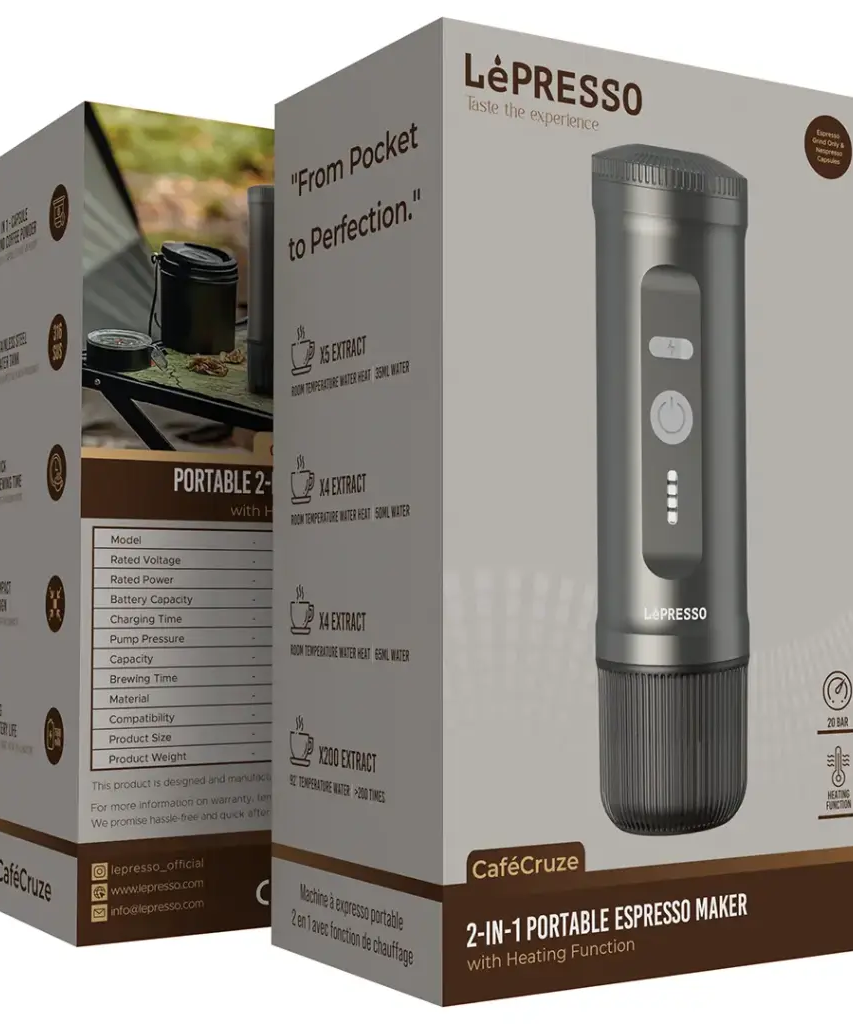 Lepresso portable 2 in 1 coffee maker
