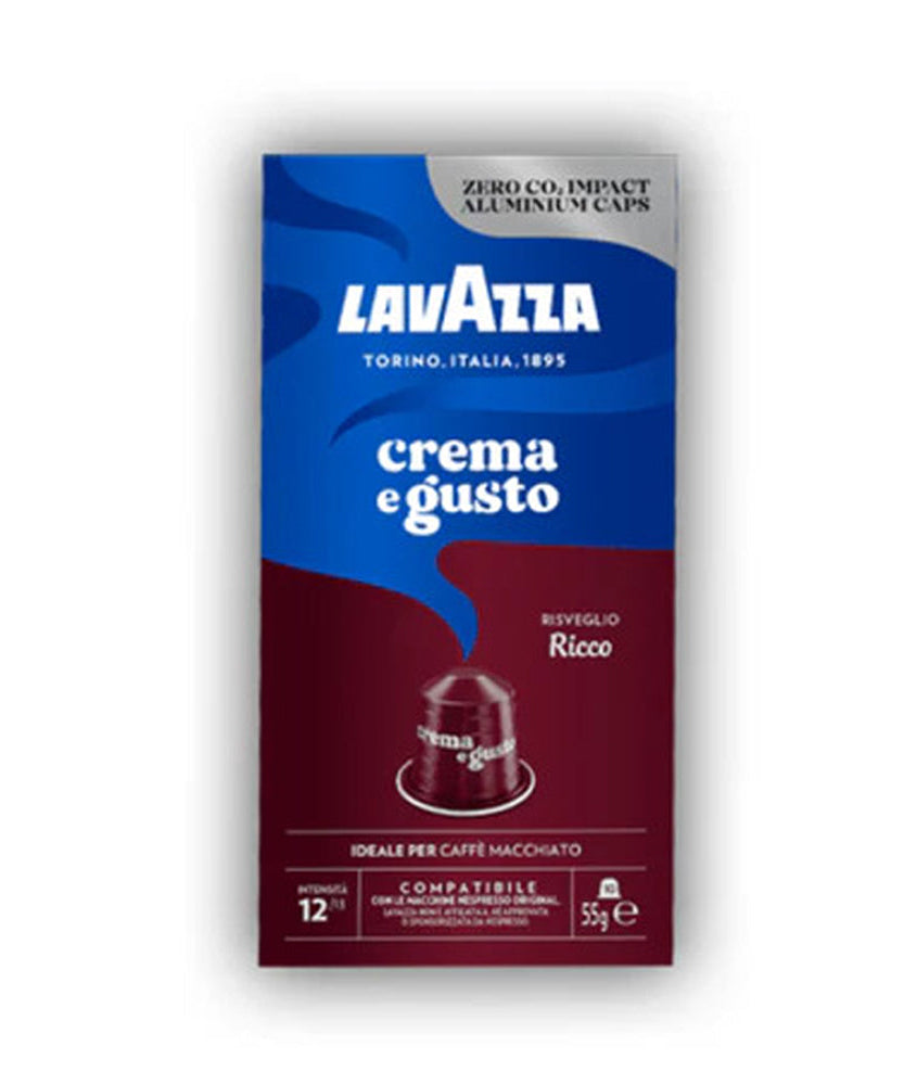 Lavazza Crema e Gusto Ricco Coffee Capsules – 10 Capsules