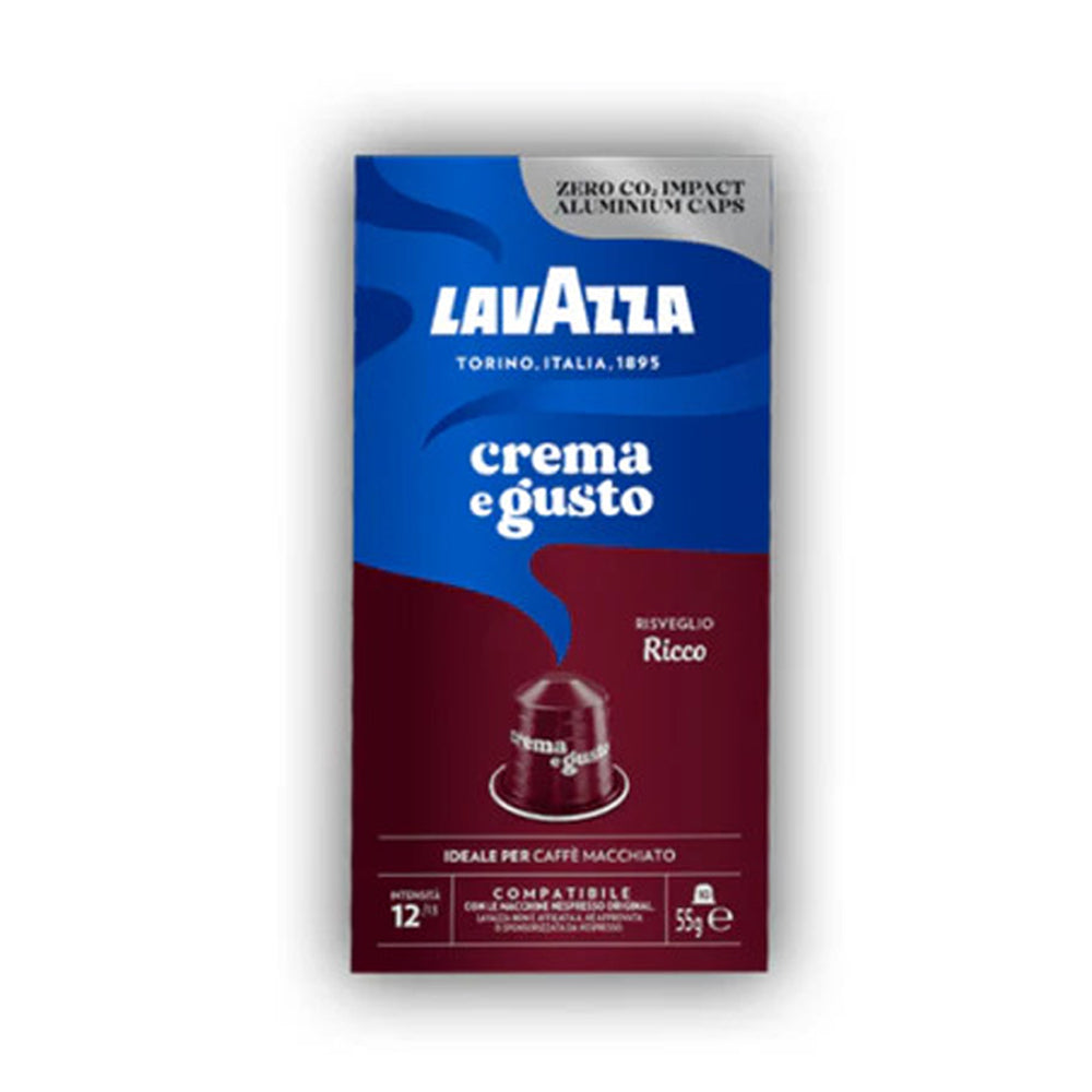 Lavazza Crema e Gusto Ricco Coffee Capsules – 10 Capsules