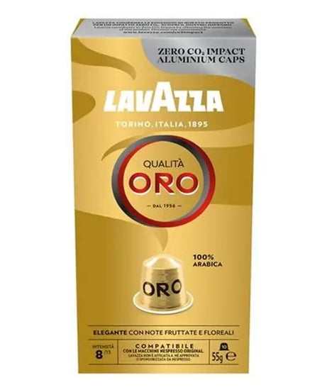 Lavazza Qualita Oro Compatible Capsules With Nespresso 10 Capsules