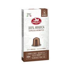 SAQUELLA 100% ARABICA espresso aromatico 10 caps