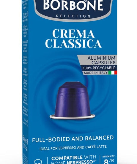 CAFFE BORBONE capsules crema classica compatible with nespresso machines 10 pcs