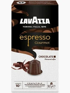 lavazza espresso gourmet chocolate 10 caps nespresso